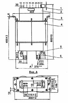 Общий вид трансформатора ТВК – 75 УХЛ4